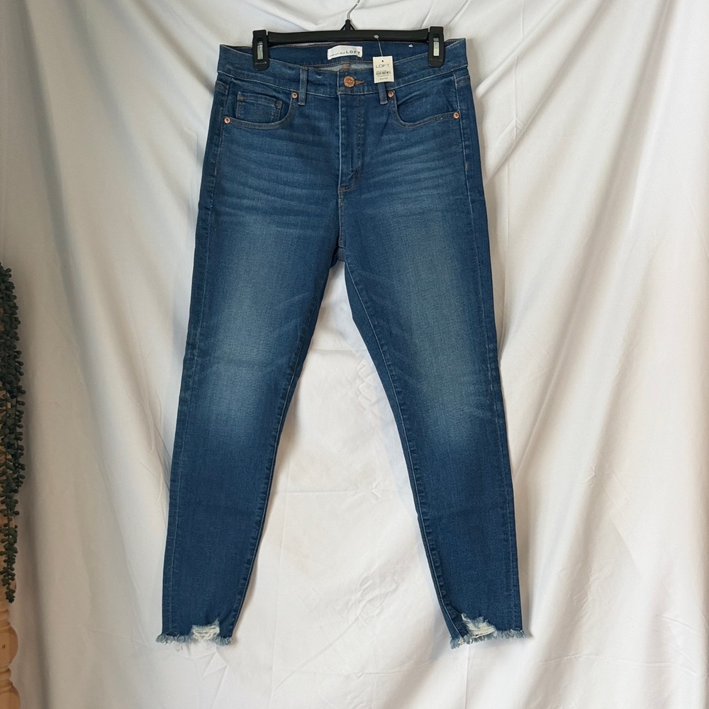 LOFT Medium Blue Cropped Jeans